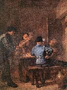 Adriaen Brouwer In the Tavern painting